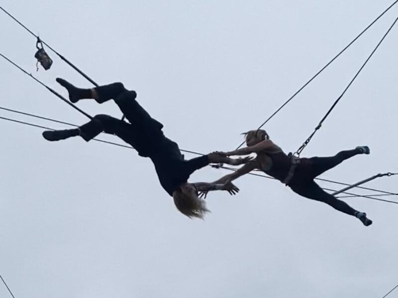 Doctor on trapeze